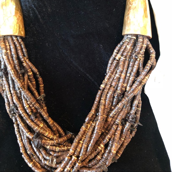 Tribal Chic Beaded Necklace - Picture 2 of 5